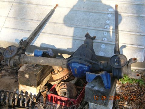 1991 Ford F-150 - Two axle assemblies, likely for a truck, are displayed with various suspension parts. The date 12.26.2006 is visible.