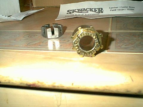 1983 Ford Bronco - I decided i like to have adjustable camber bushings so i ordered a set from chris at Custom4x4.com. these are from Skyjacker.