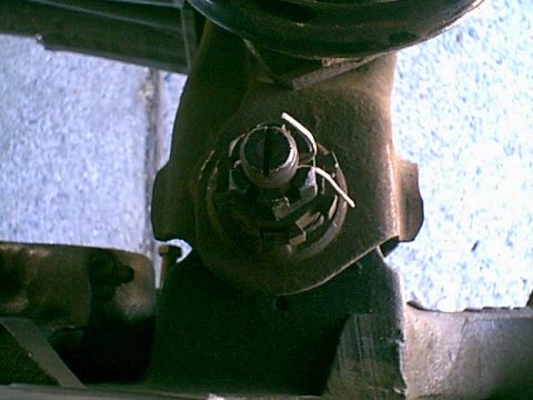 1983 Ford Bronco - here is the stock alignment bushings. here is the pass side.