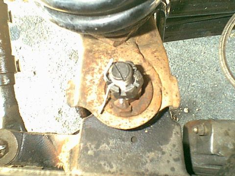 1983 Ford Bronco - Here is a better shot of the welded stock bushing.