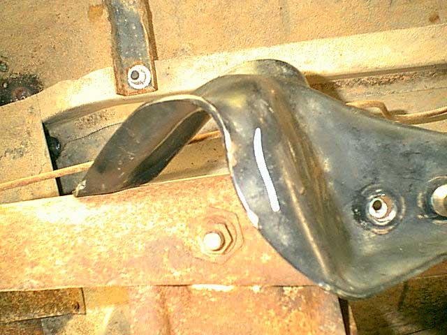 here is the new mount withthe pilot holes drilled.