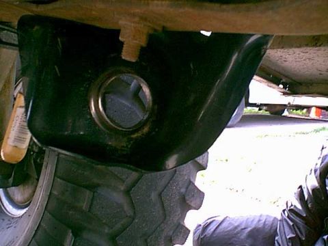 1983 Ford Bronco - Here is the new mount in the new location. i wanted to see how it fit.