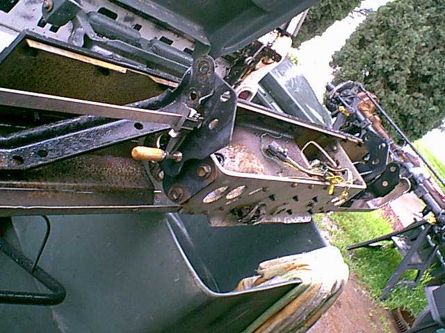 here is the rear bumper i modified the mount to realign the bumper after the 3" body lift.