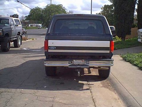 1983 Ford Bronco - here is the rearafter the 3" body lift was installed
