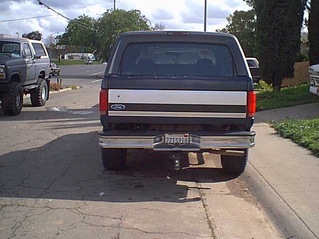 here is the rearafter the 3" body lift was installed