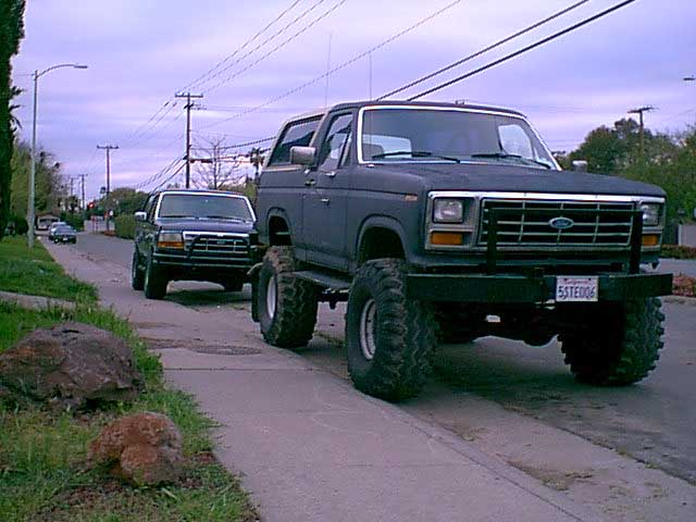 here is a front view of our and bruces bronco