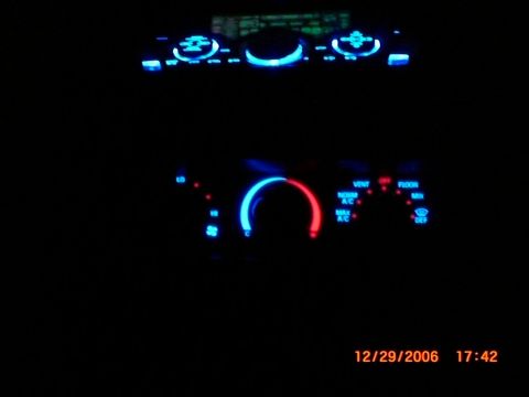 1992 Ford Bronco - HVAC at night (along with my stereo)
