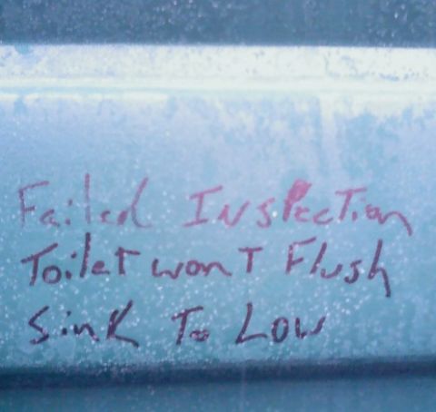 2006 Ford E350 - Funny port-a-potty writtings.