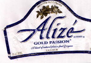 1997 Ford Crown Victoria - This is a label for Alizé Gold Passion liqueur, a blend of natural passion fruit and cognac.