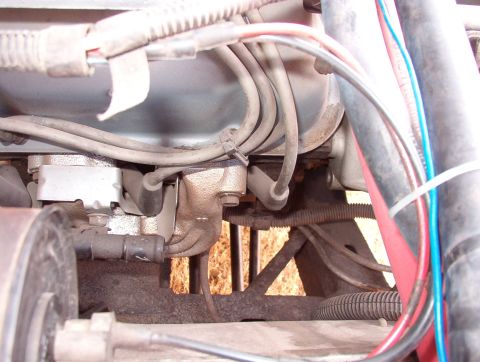 1975 Ford Bronco - I don't understand why he deleted the air pump, either. It would have fit & worked fine. Maybe we'll put it back someday.