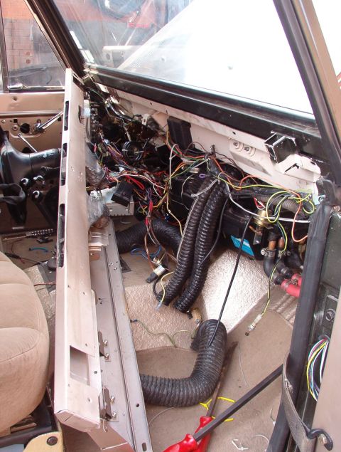 1975 Ford Bronco - After those fixes, I also have to sort out this MESS. The guy who installed the old dash (I was planning on building a totally new one) jus…