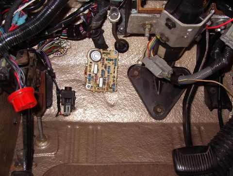 1975 Ford Bronco - The Pu/Wh wires are for the e-brake pedal switch (when I figure out how to mount one). The inertia switch is mounted just where it should b…