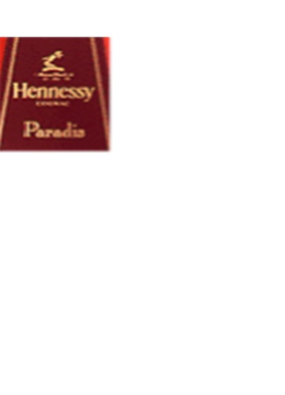 1997 Ford Crown Victoria - Close-up of a Hennessy Paradis cognac label.