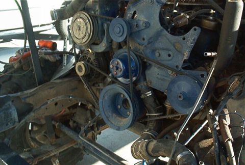 1986 Ford Bronco - This is what I've put together with the belts I had laying around. I've heard of the G3 burning up a single V belt so I decided to do what…