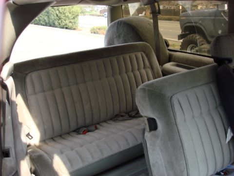 1983 Ford Bronco - the back seat.