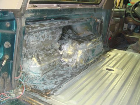 1996 Ford Bronco - Working on the inside fenders