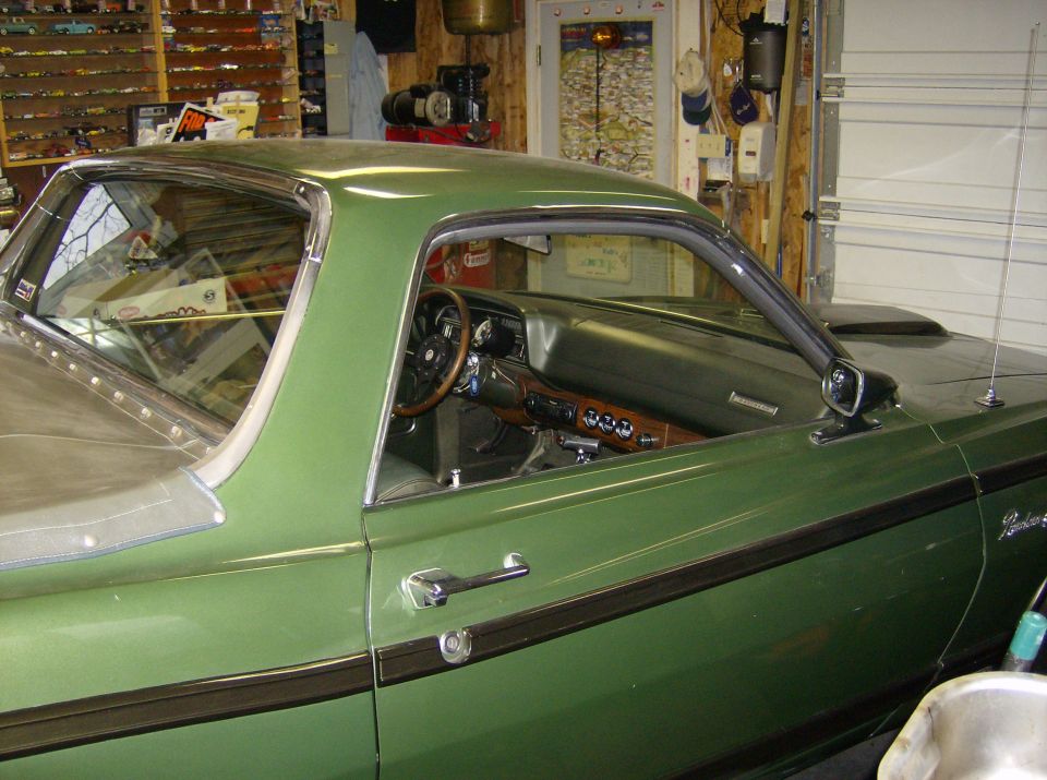 view inside, from passenger side.