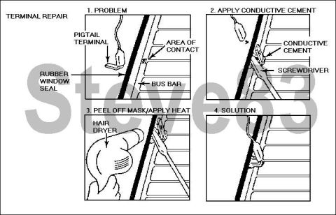 1983 Ford Bronco - ACTION: Use a rear window defroster service kit to repair pigtail connections. https://www.amazon.com/dp/B000HBGKWE/ ************** If your…