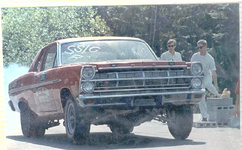 1967 Ford Fairlane - This 1966 Ford Fairlane appears to be set up for drag racing, with "SS/C" written on the windshield.