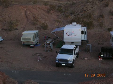 1985 Ford Bronco - our camp.