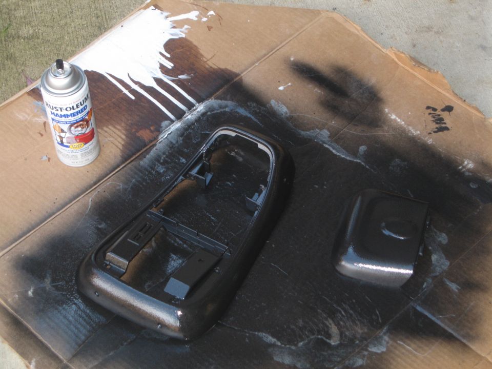 Here the outcome is getting painted.  Its Rustoleum Hammerite.