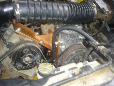 1996 Ford Bronco - The York mounted.