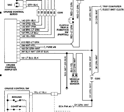 1988 Ford Bronco - 89 Aerostar. This is where the Speed Input (Dk Grn-Wht) gets its signal from.