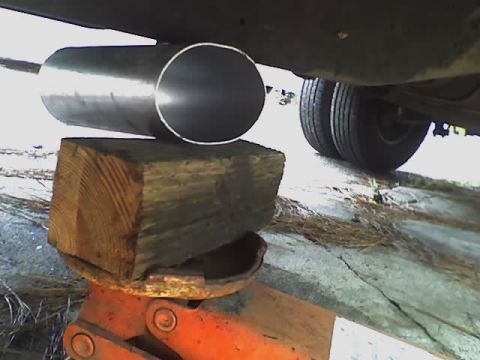 1990 Ford F-350 - forming the oval with homemade press