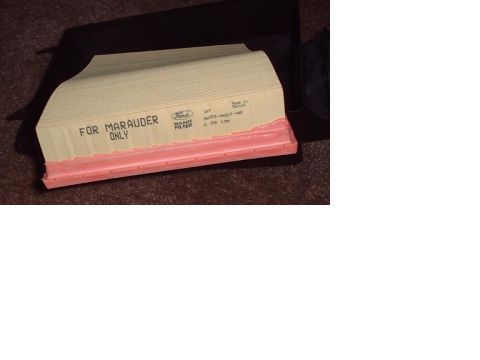 1997 Ford Crown Victoria - This air filter is specifically marked for Marauder models and includes the Ford branding.