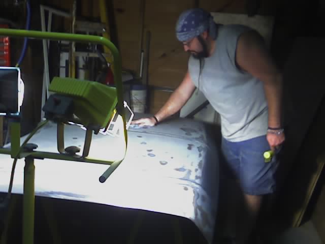 moved the hood indoors  d@#n rain