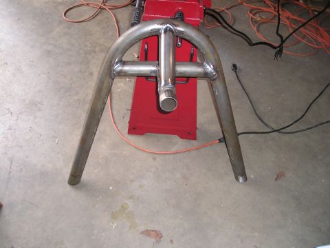 1996 Ford Bronco - Custom fabricated steel tubing structure, likely for off-road vehicle modification.