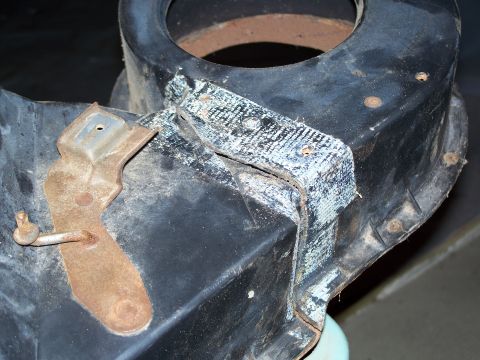 1979 Ford F-150 - broken plastic . . . cure is duct tape by previous owner. Hmmmm?