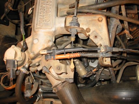 1988 Ford Bronco - Top view of throttle body from 88 5.0 engine.