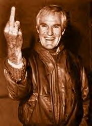 1991 Ford Bronco - A man in a leather jacket gestures with his middle finger.