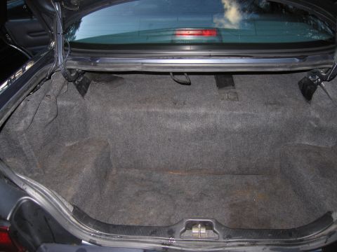 1991 Ford LTD Crown Victoria - Interior view of the trunk of a 1991 Ford Crown Victoria LTD.