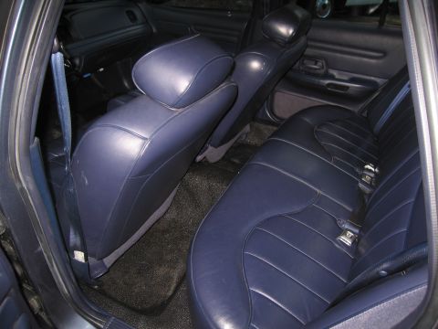 1991 Ford LTD Crown Victoria - Interior view of the rear seating area of a 1991 Ford Crown Victoria LTD.