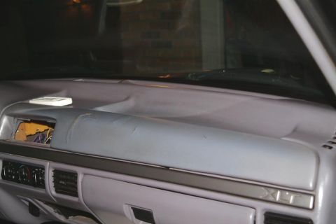 1995 Ford Bronco - old cracked dash pad