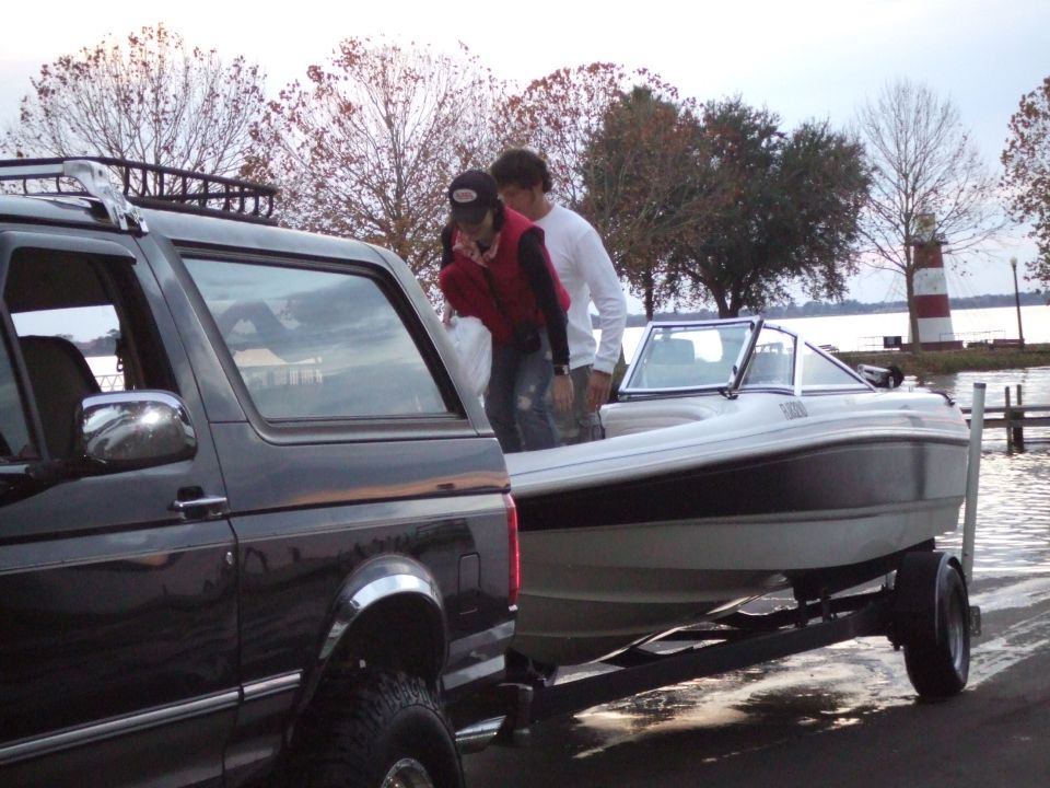 newly improved, interior maroon colors changed to black, and black stripe painted on outside, and matching trailer