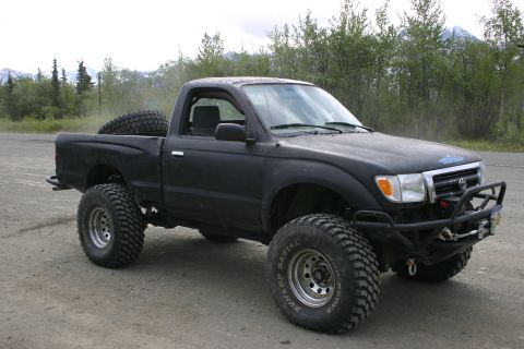 2003 Jeep TJ - This modified Toyota Tacoma pickup truck is equipped for off-road adventures.