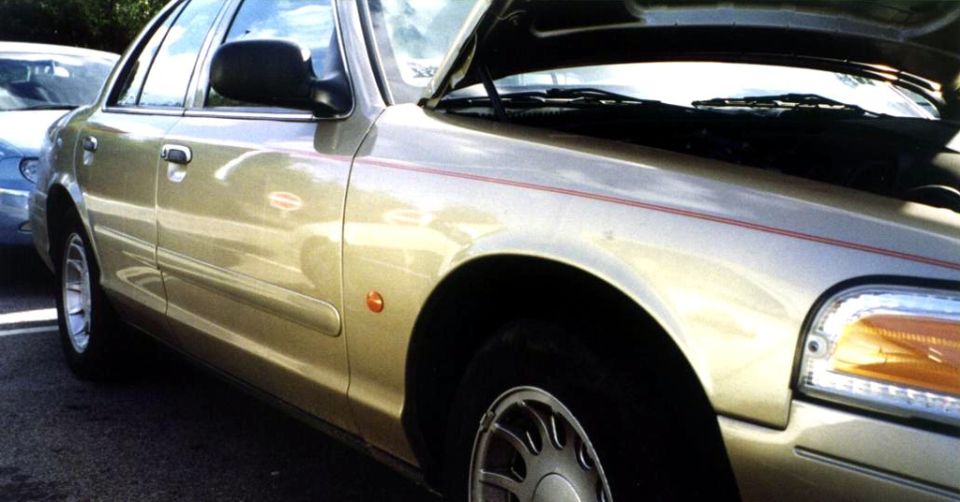 Side blinker (required by UK Law) and custom paint stripe on Geordie Vic's P72.