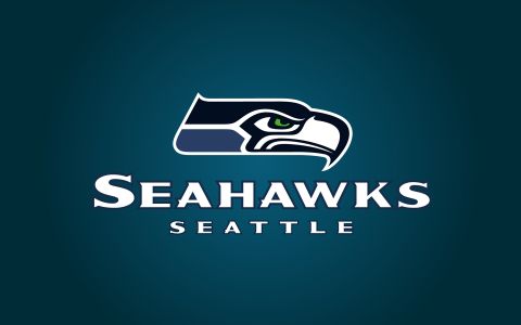 1991 Ford Bronco - The Seattle Seahawks logo is displayed against a dark teal background.
