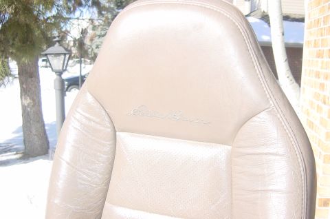 1996 Ford Bronco - The EB stiching is still in top notch shape.