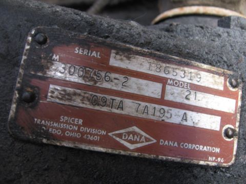 1974 Ford F-100 - d21 tcase