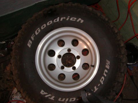 1991 Ford Bronco - BFGoodrich Mud-Terrain T/A tire and wheel assembly.