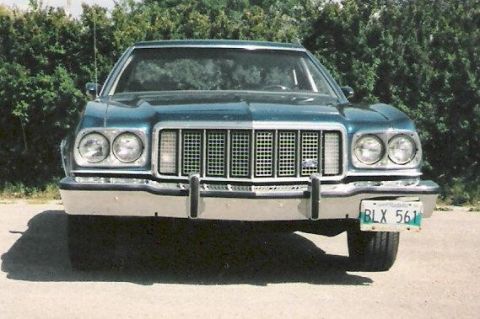 1976 Ford Ranchero - This vehicle is a 1977 Ford Ranchero, identifiable by its distinctive grille and headlight configuration.