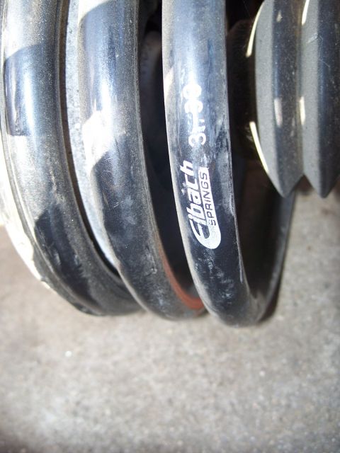 1993 Ford Taurus - Eibach springs are visible in this close-up shot, showing the brand and part number.