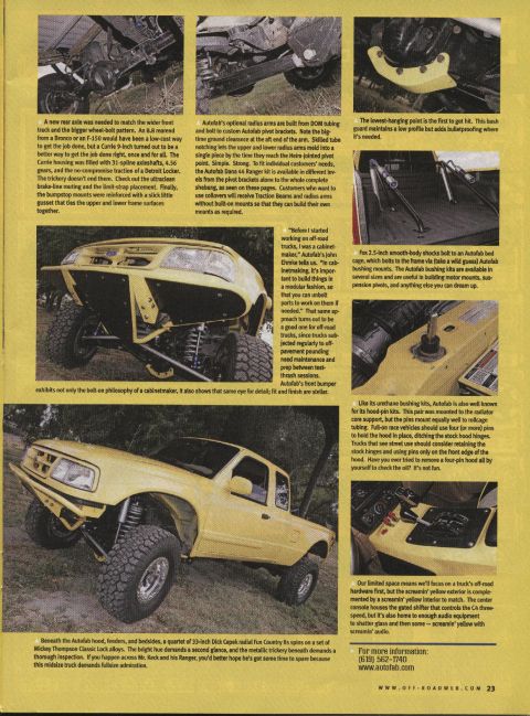 1984 Ford Bronco - This modified pickup truck features extensive off-road modifications and large tires.