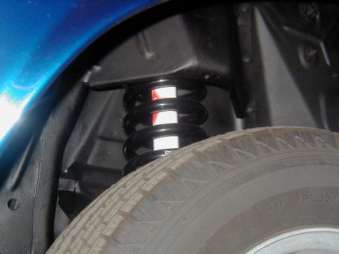 1970 Ford Mustang - New front suspension w/ Grab-a-trac springs and KYBs.