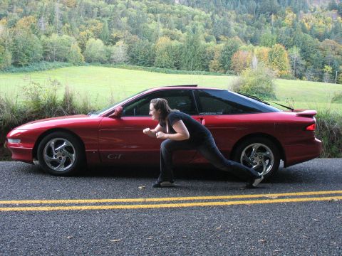 1997 Ford Probe - I'm pretty sure the car would win...