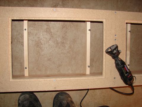 1996 Ford Bronco - Routering out the slots for the plexy glass